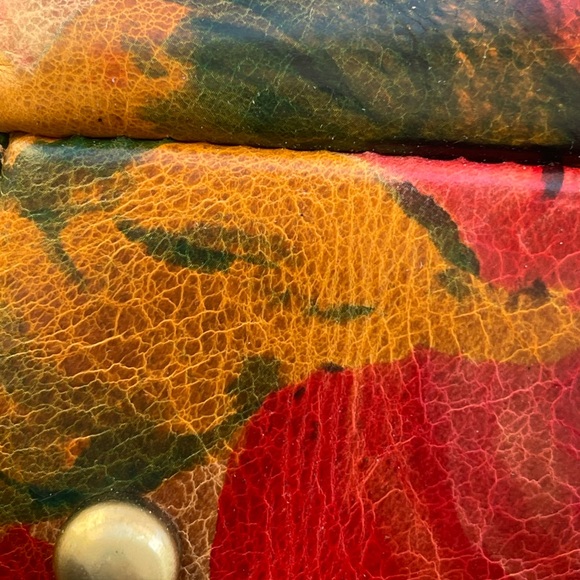 Patricia Nash Leather Leandra Flap Crossbody Multi Floral Spring - Picture 15 of 15